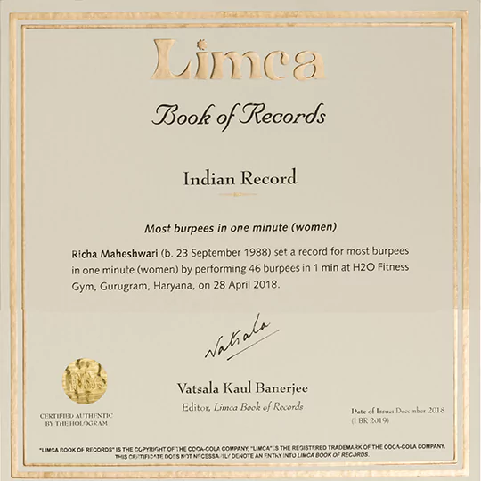 Limca_Book_Of_Records_2018_Richa